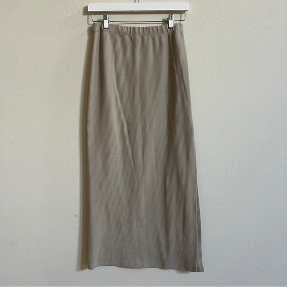 Reformation Francine Knit One Shoulder 2 Piece Ribbed Skirt Set - Picture 6 of 8